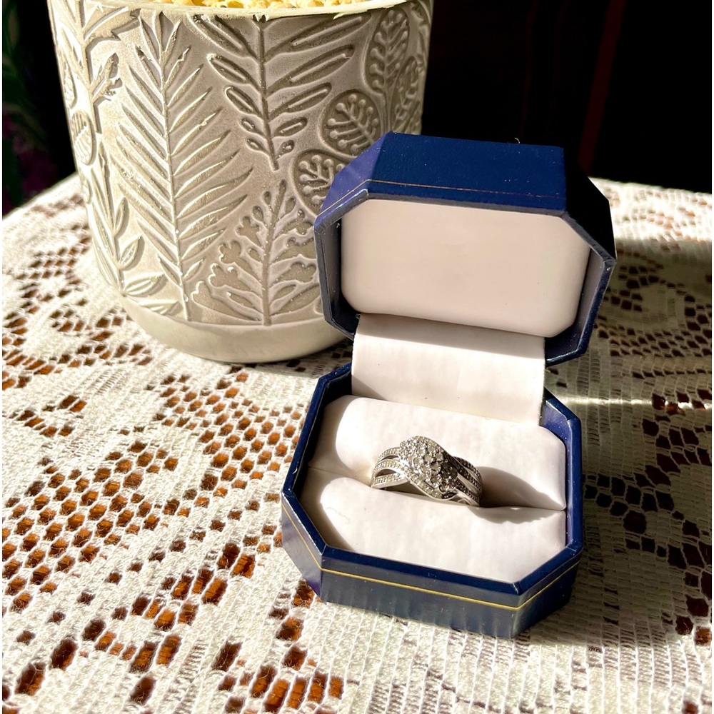 Vintage UD 925 Diamond Ring